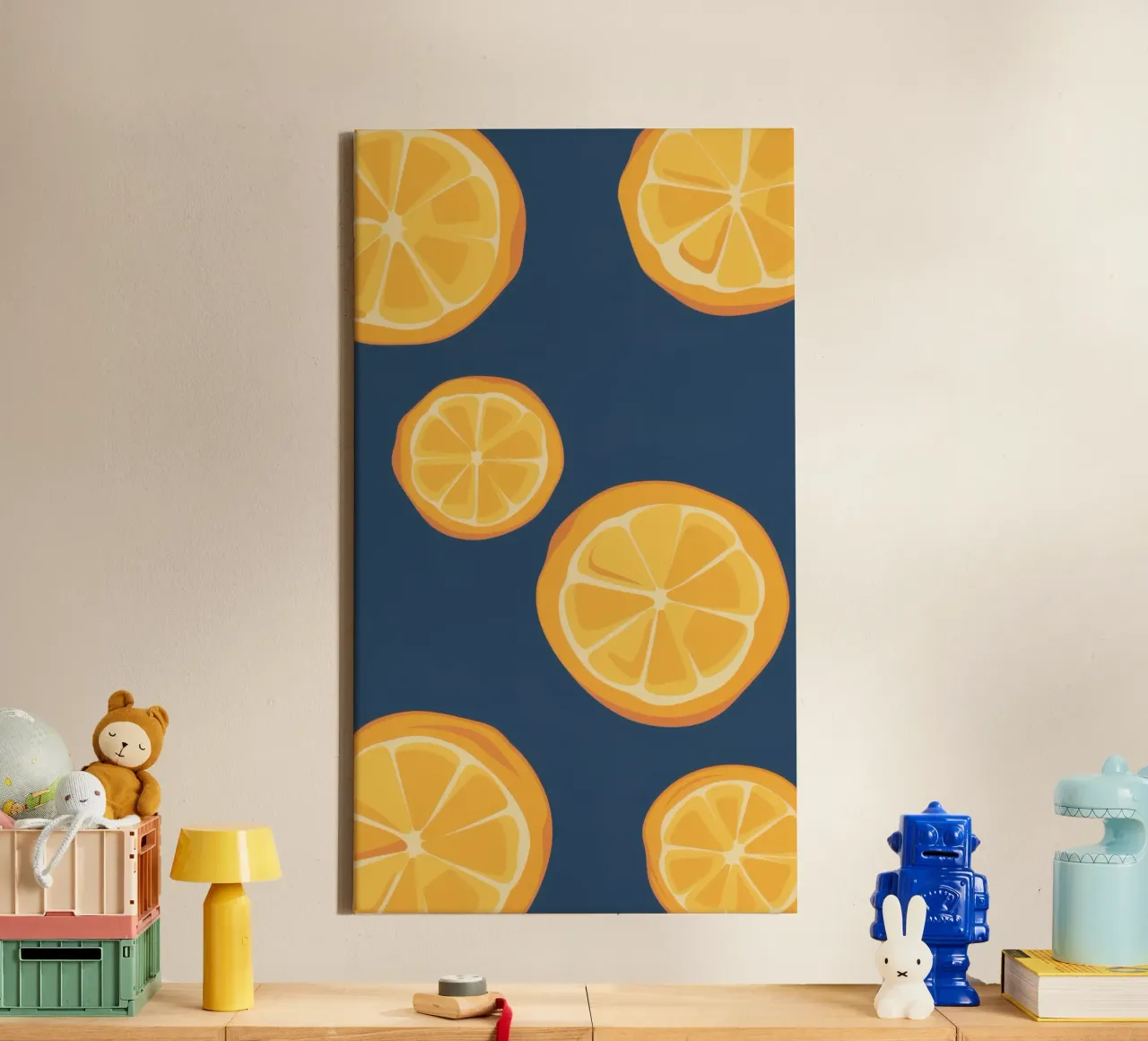 Orange Slice Pattern canvas by Pale Aura