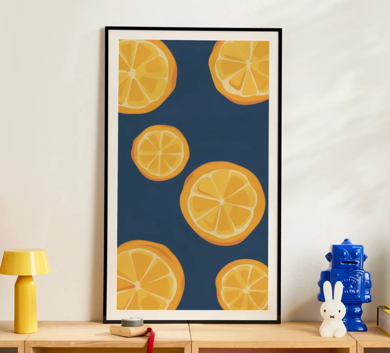 Orange Slice Pattern poster by Pale Aura