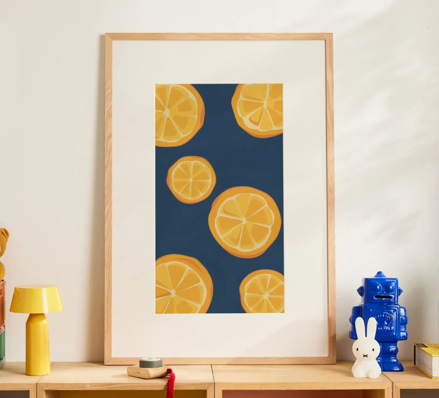 Orange Slice Pattern poster by Pale Aura