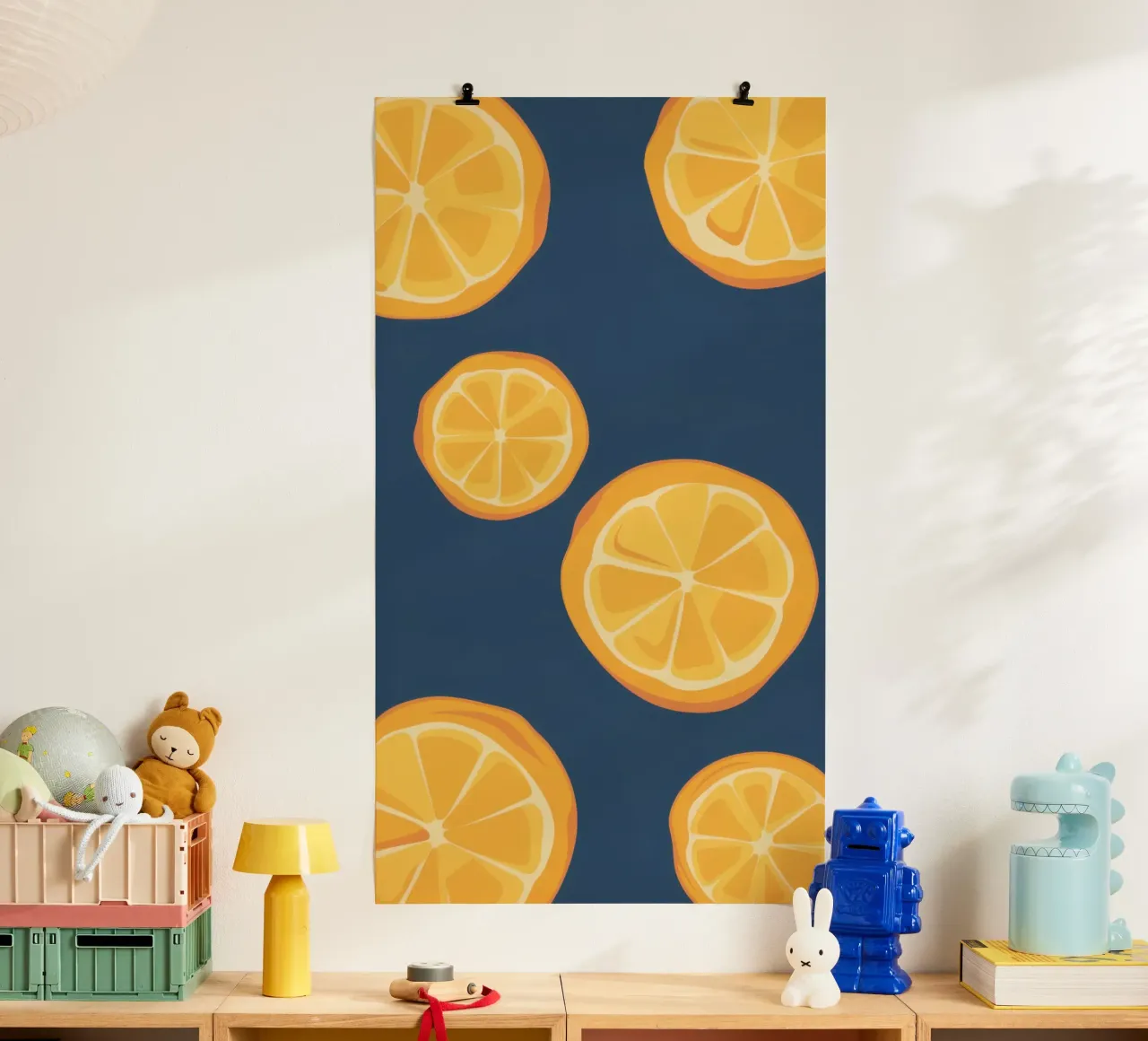 Orange Slice Pattern poster by Pale Aura