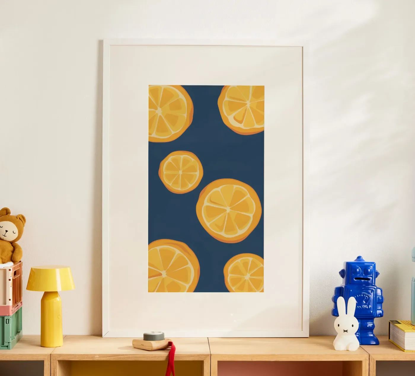Orange Slice Pattern poster by Pale Aura