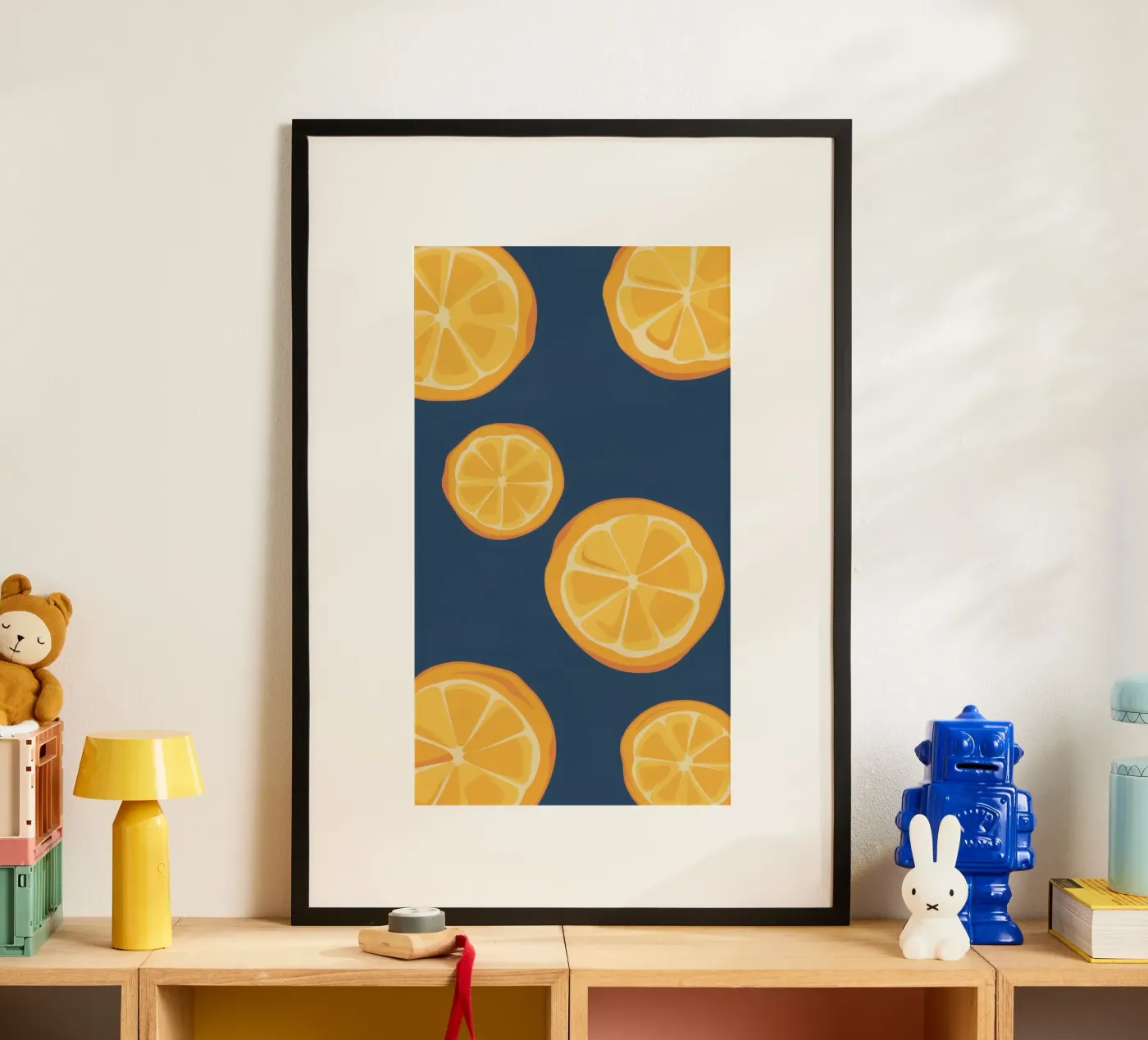 Orange Slice Pattern poster by Pale Aura