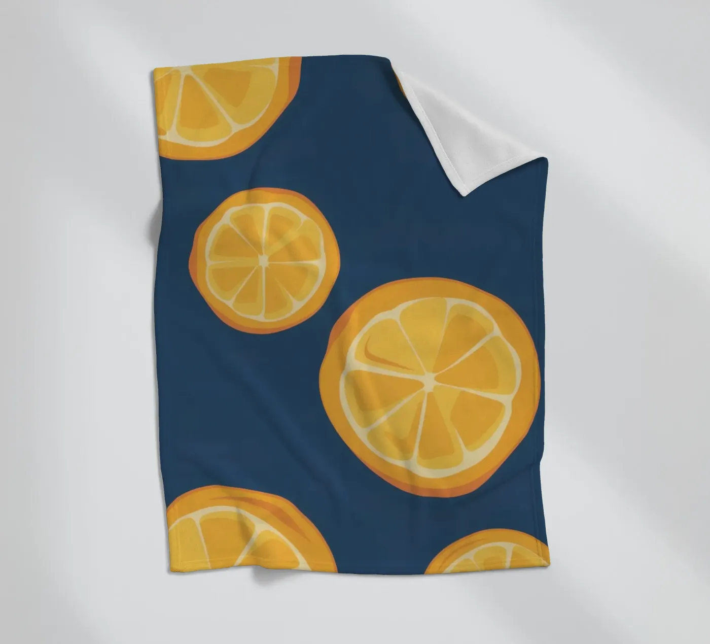 Orange Slice Pattern plaid polaire de Pale Aura