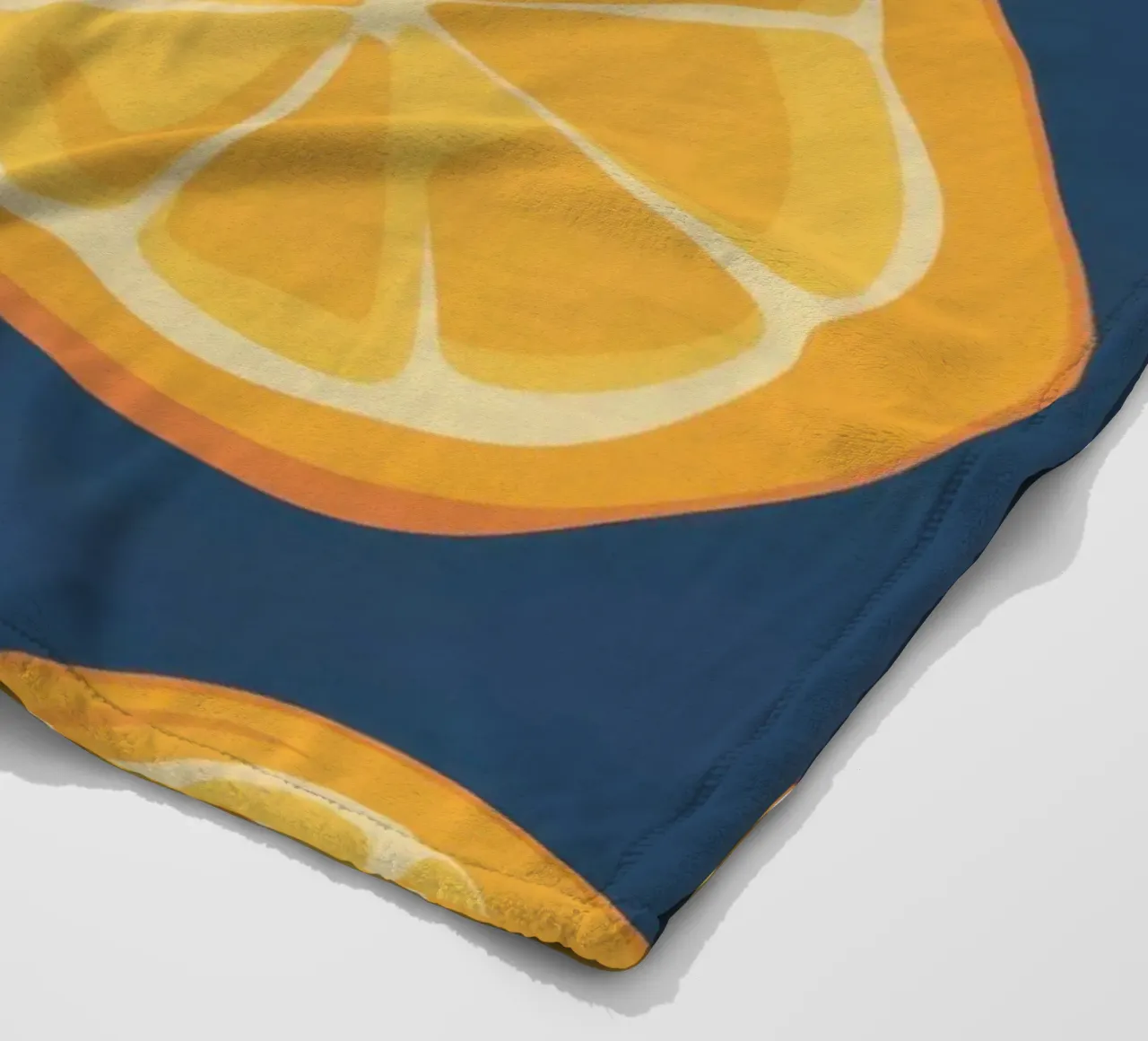 Orange Slice Pattern fleece blanket by Pale Aura