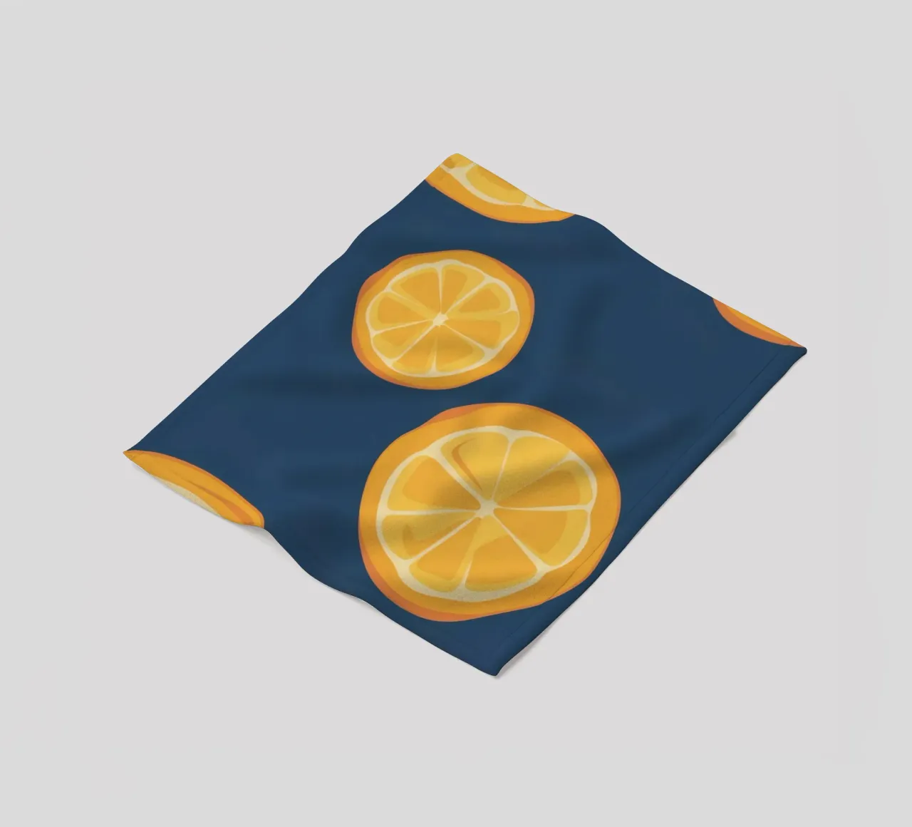 Orange Slice Pattern fleece blanket by Pale Aura
