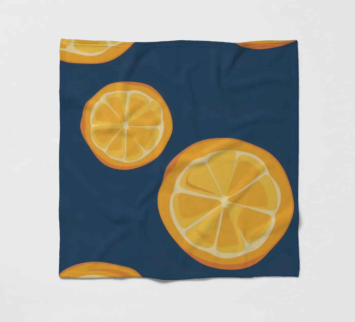 Orange Slice Pattern plaid polaire de Pale Aura