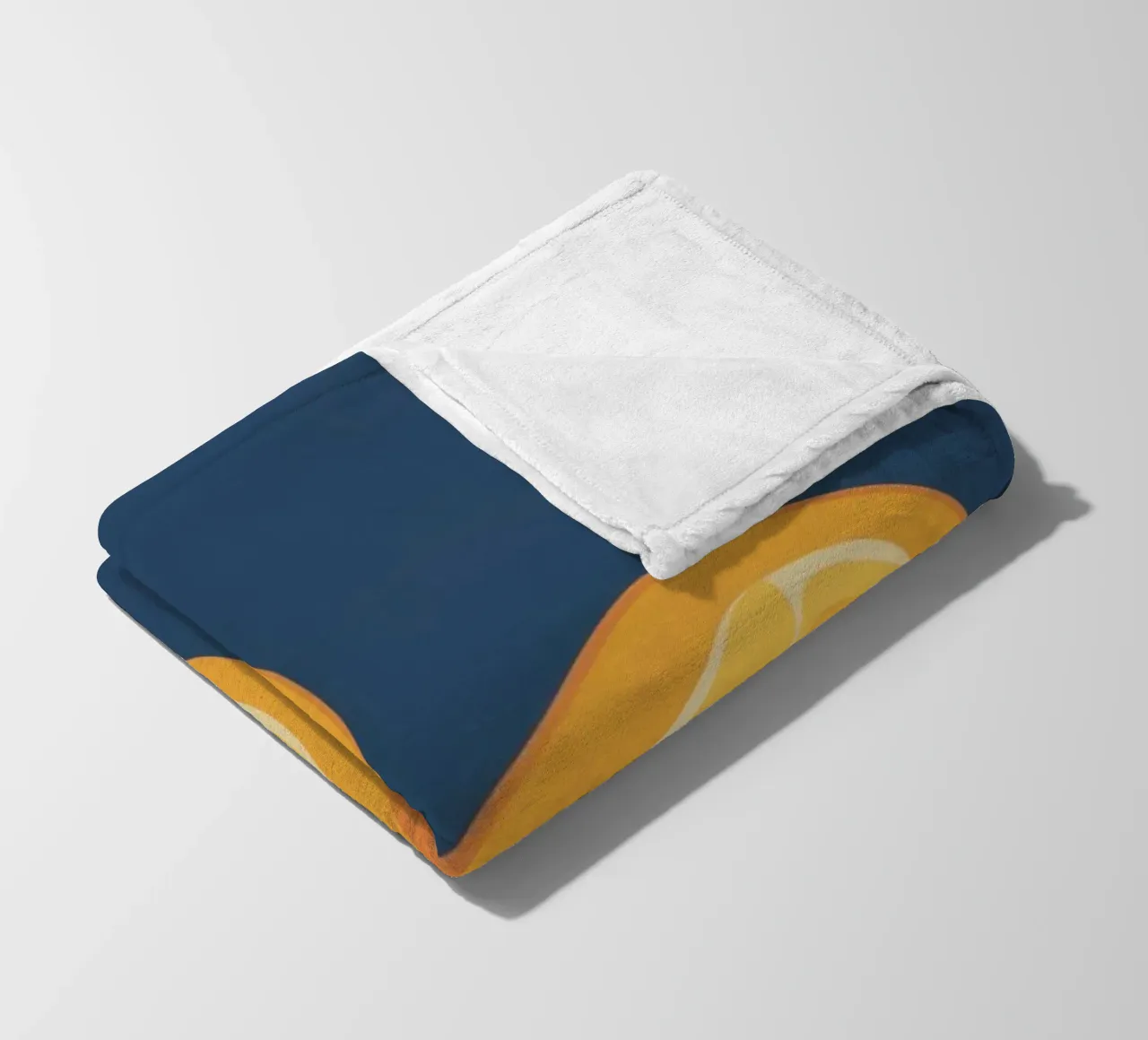 Orange Slice Pattern fleece blanket by Pale Aura