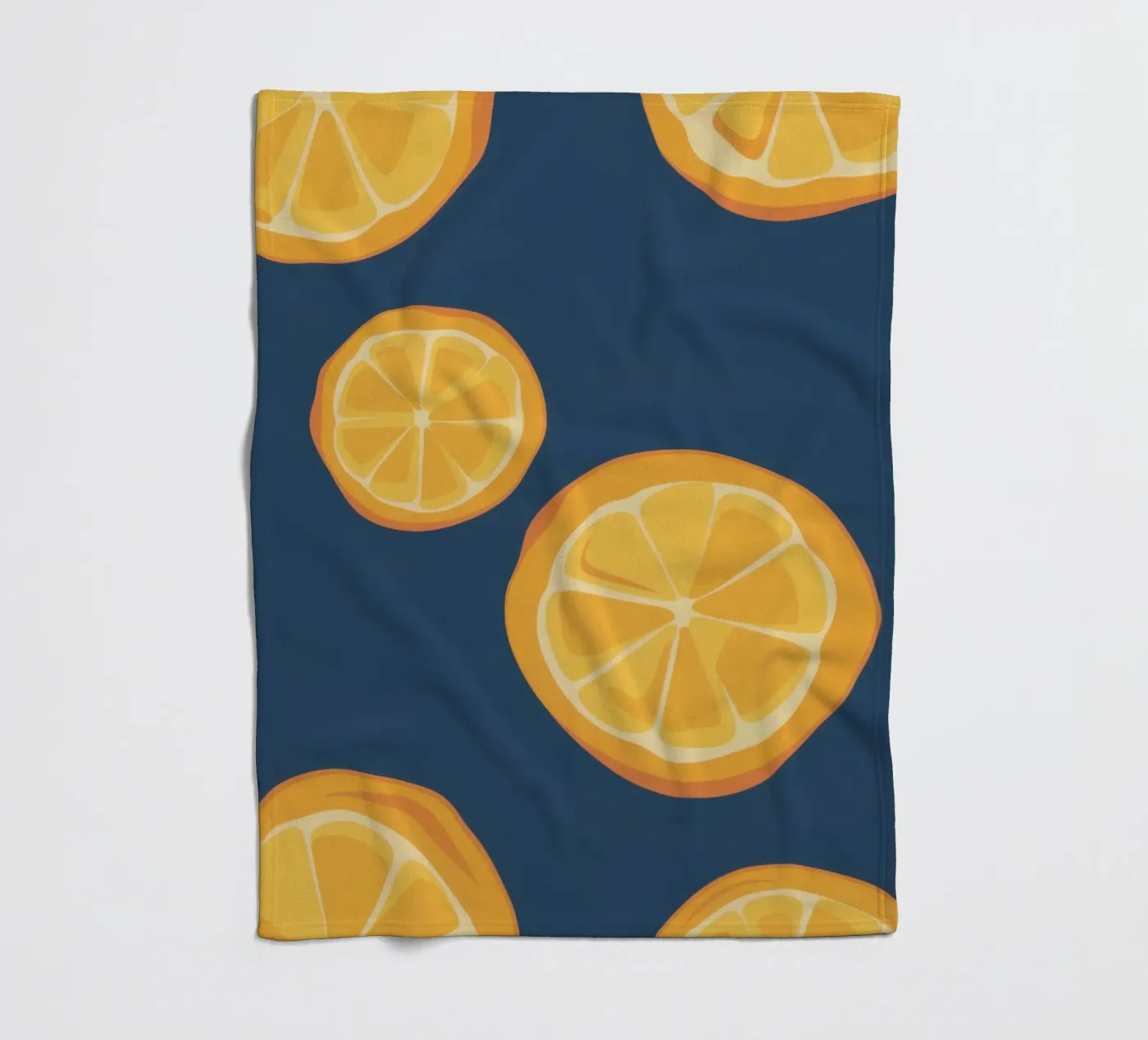 Orange Slice Pattern plaid polaire de Pale Aura