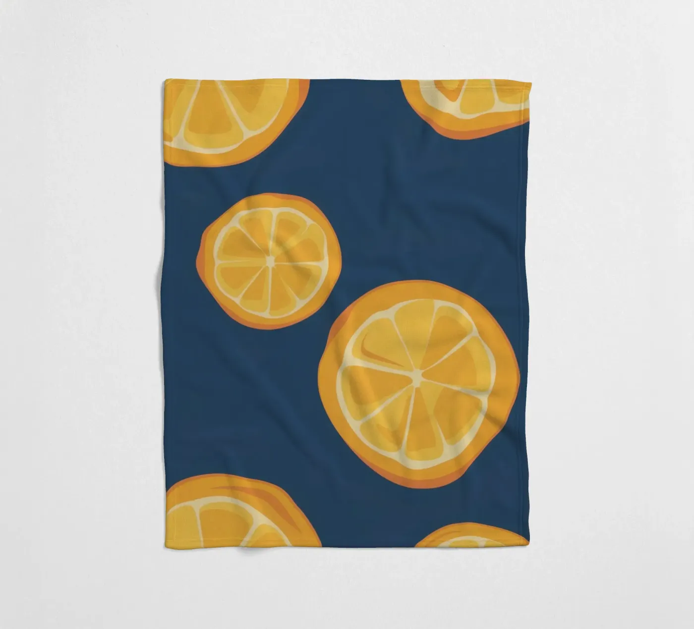 Orange Slice Pattern plaid polaire de Pale Aura