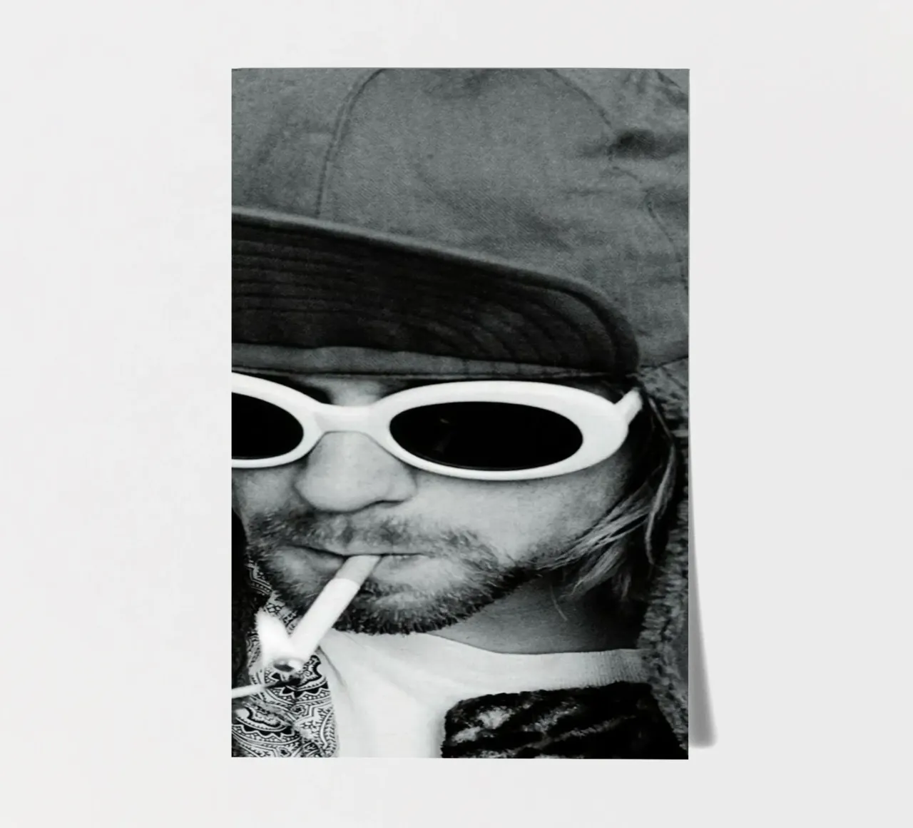 Smoking Black And White sticker sheet by Has Fab