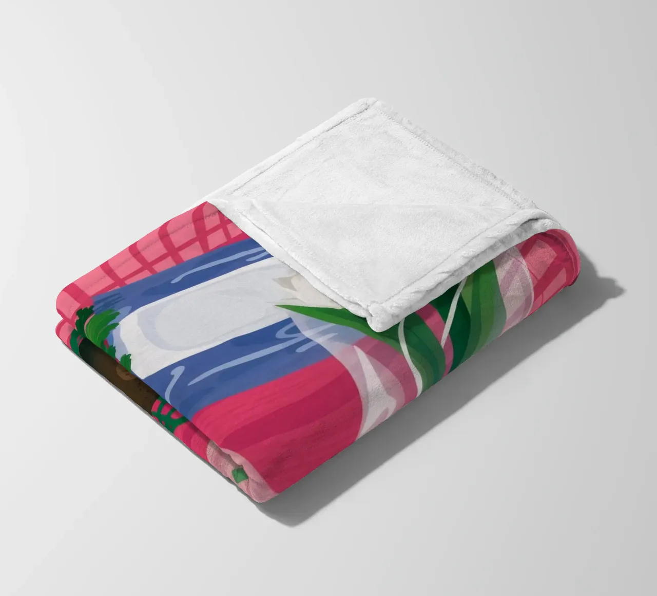Raccolto verdeggiante Quiete coperta in pile da Haven Fantasy