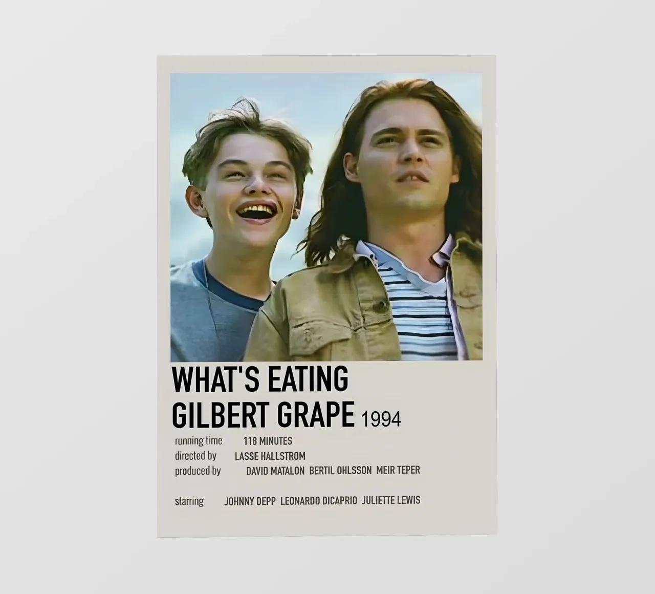 WHAT'S EATING GILBERT GRAPE 1994 pellicola backlit da MVFminimalist