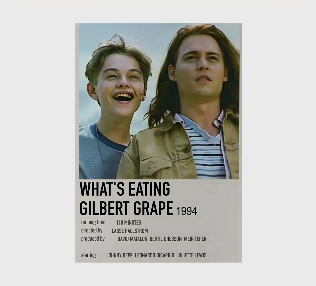 WHAT'S EATING GILBERT GRAPE 1994 carnet de notes de MVFminimalist