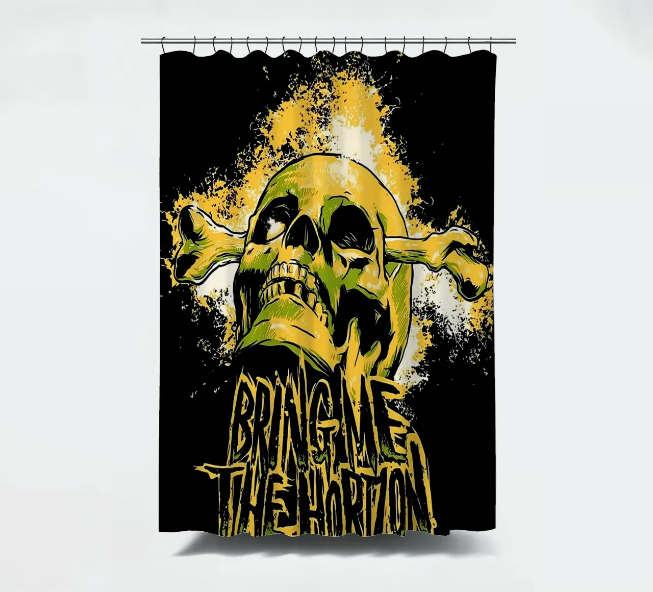 Bring Me the Horizon shower curtain by vanhesling