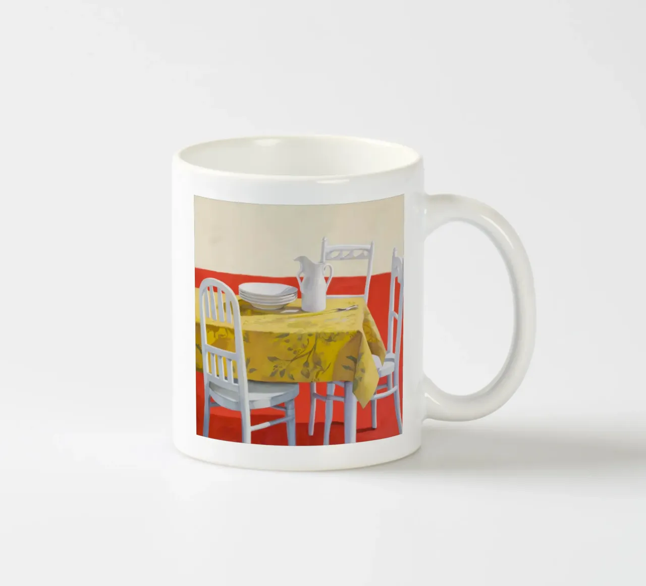 Table jaune mug en céramique de Pale Aura