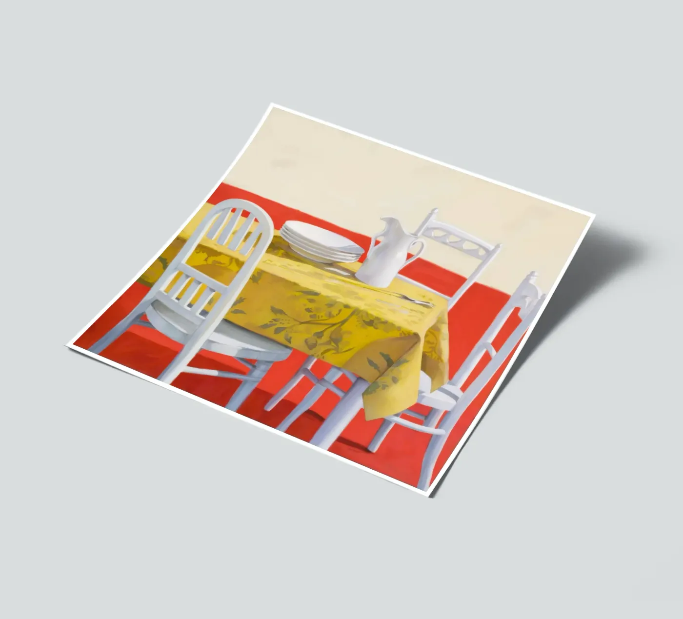 Yellow Table Setting sticker sheet by Pale Aura