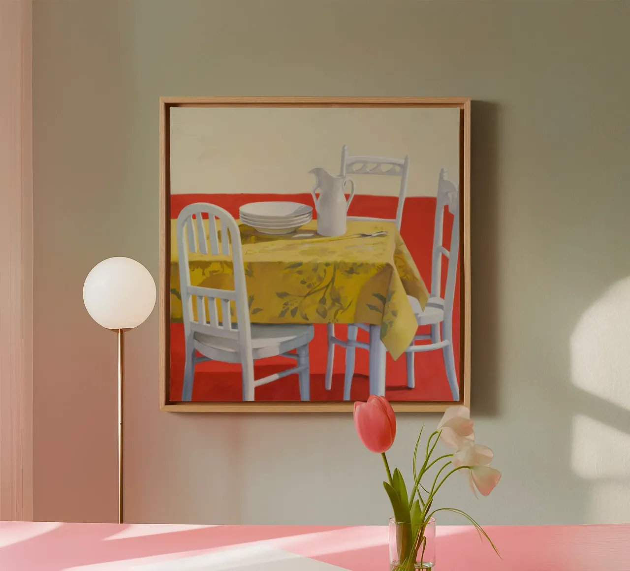 Tavola gialla tela da Pale Aura