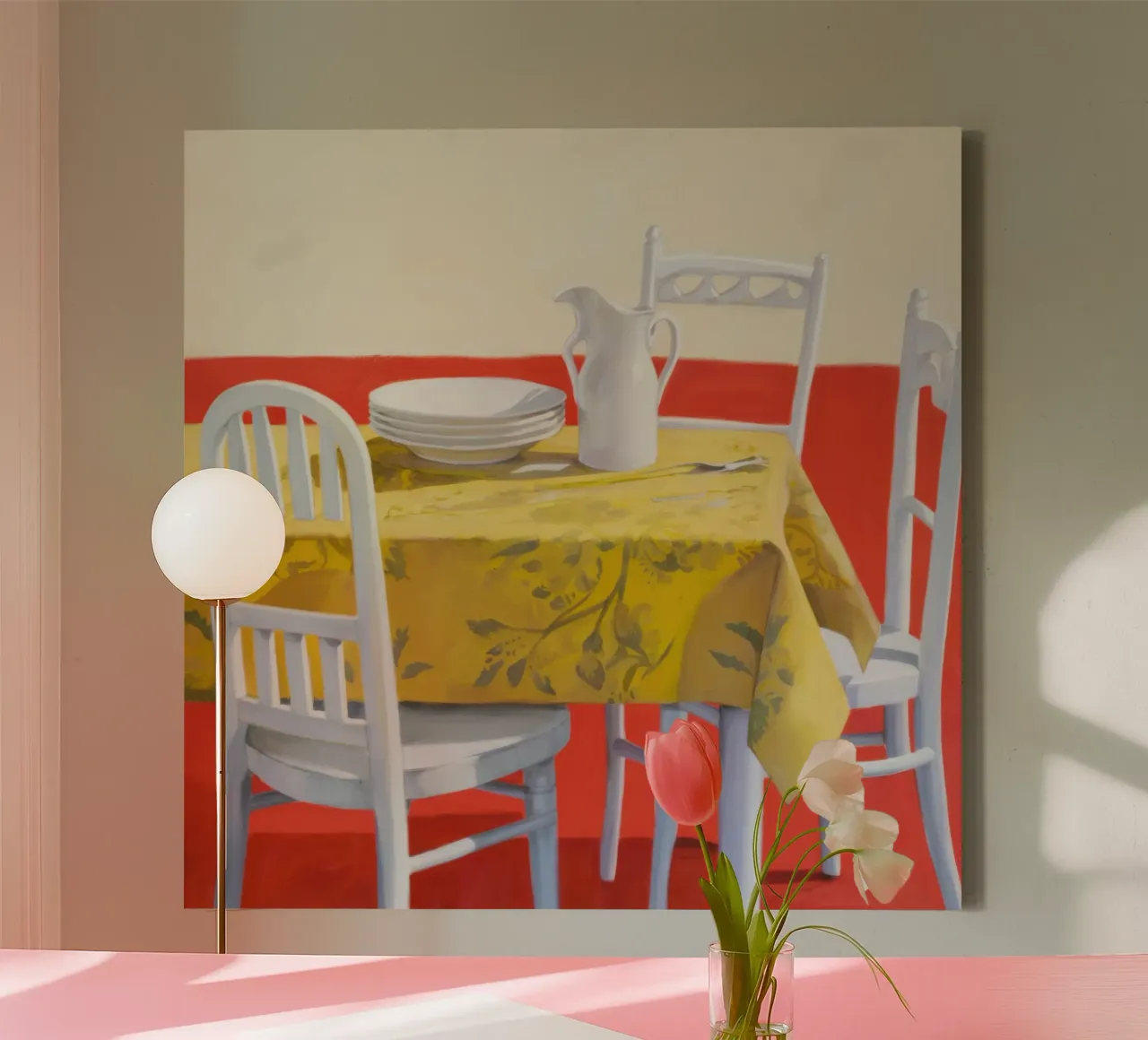 Tavola gialla tela da Pale Aura