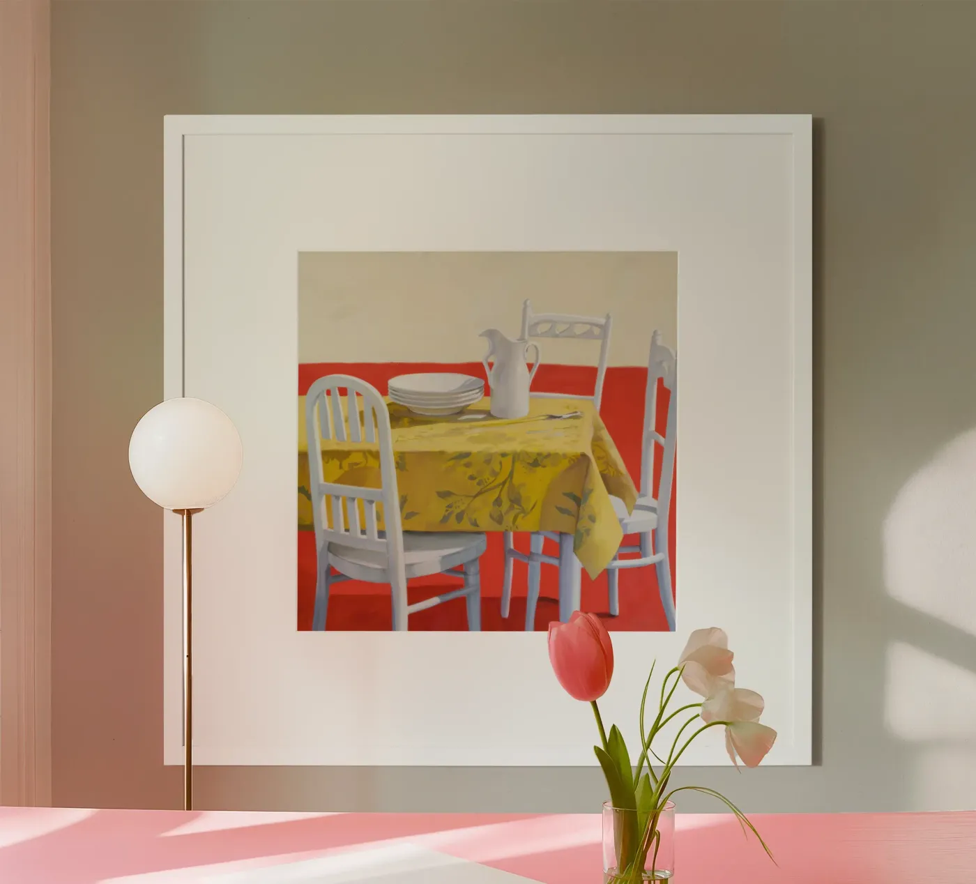 Yellow Table Setting poster by Pale Aura