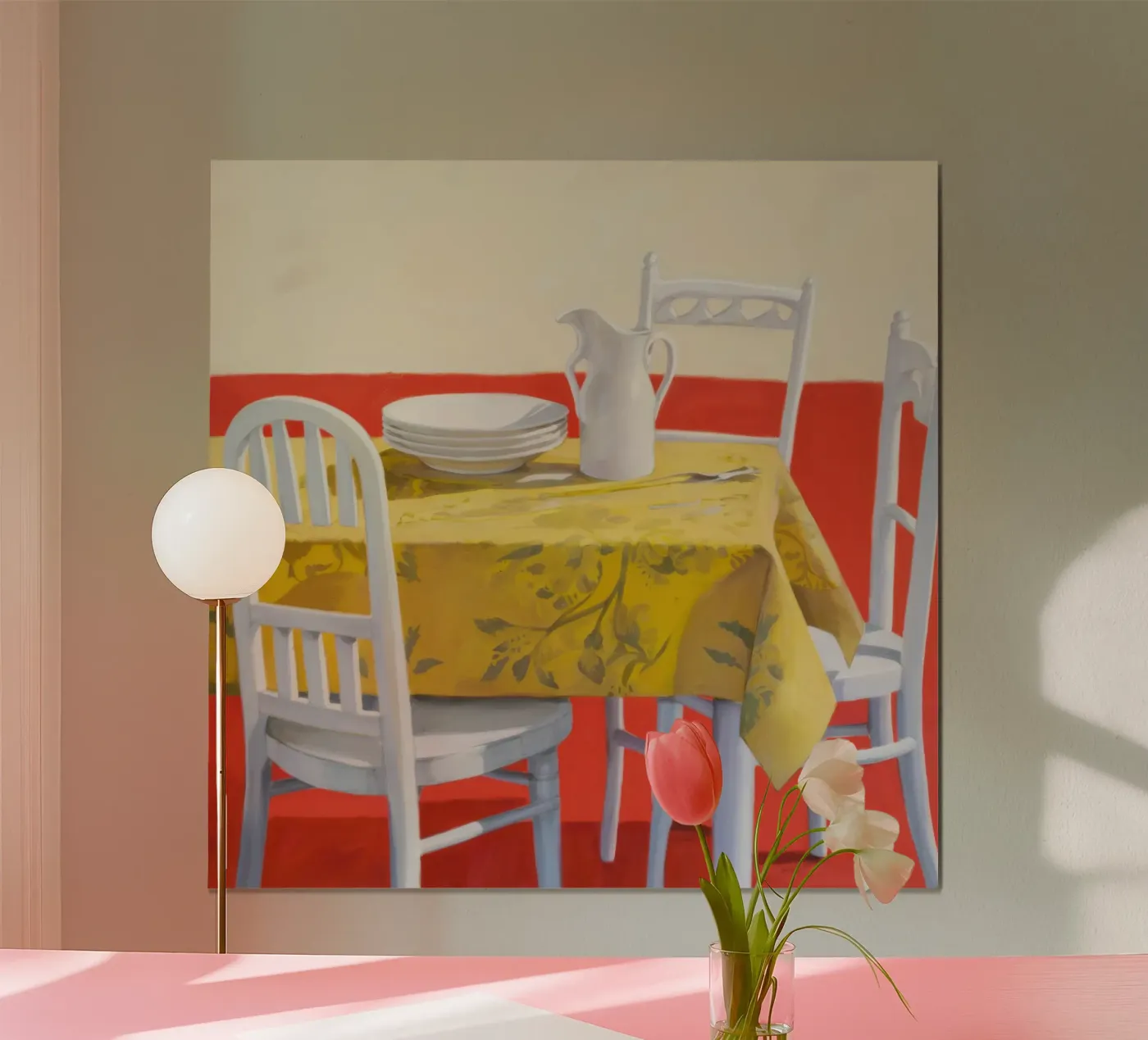 Yellow Table Setting poster by Pale Aura