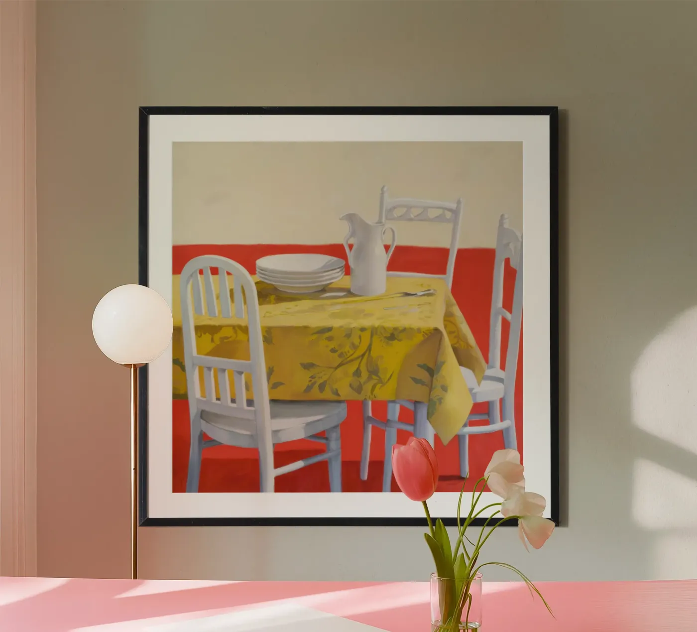 Yellow Table Setting poster by Pale Aura