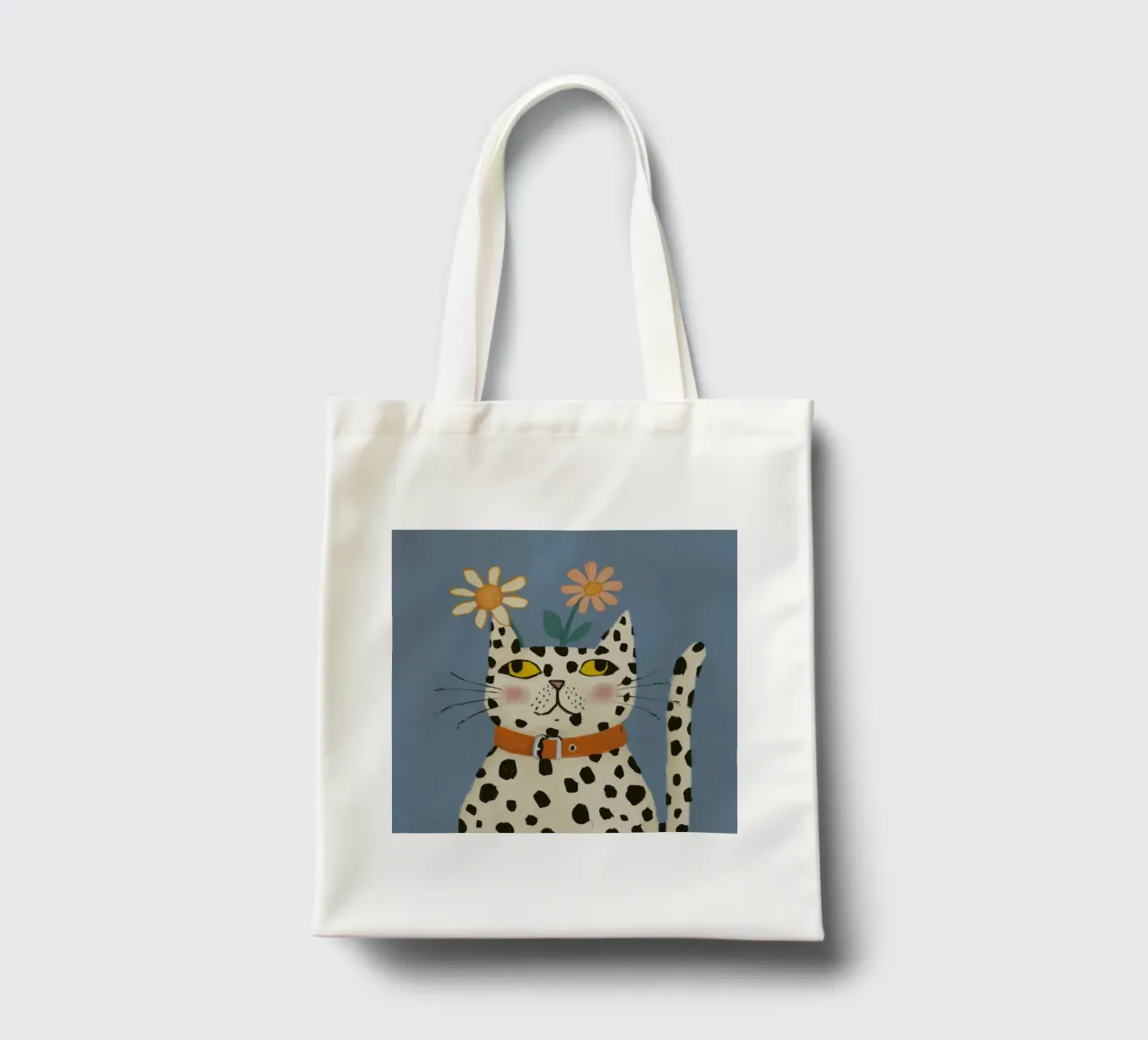 Dalmatian Cat Portrait tote bag by Pale Aura