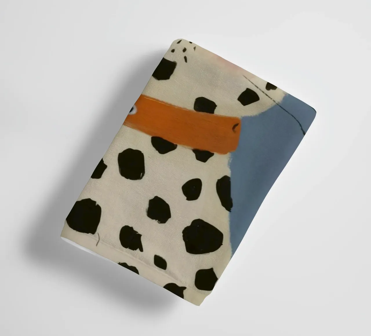 Dalmatian Cat Portrait towel by Pale Aura