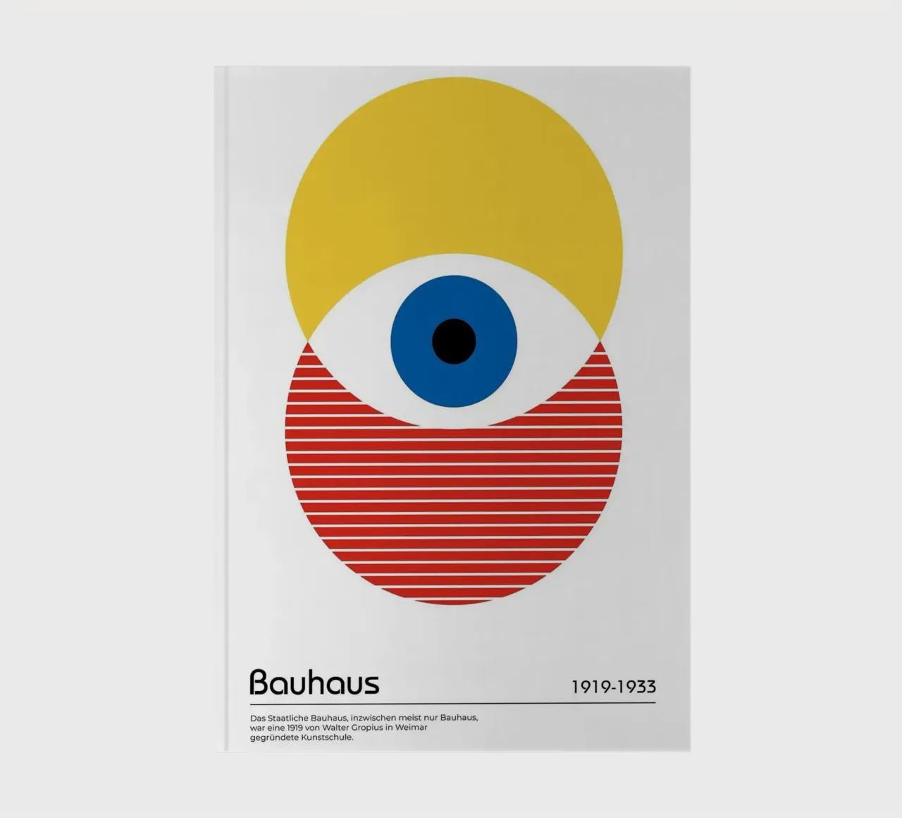 cercle oculaire jaune bleu rouge rayures demi-cercle carnet de notes de Amber Hughes