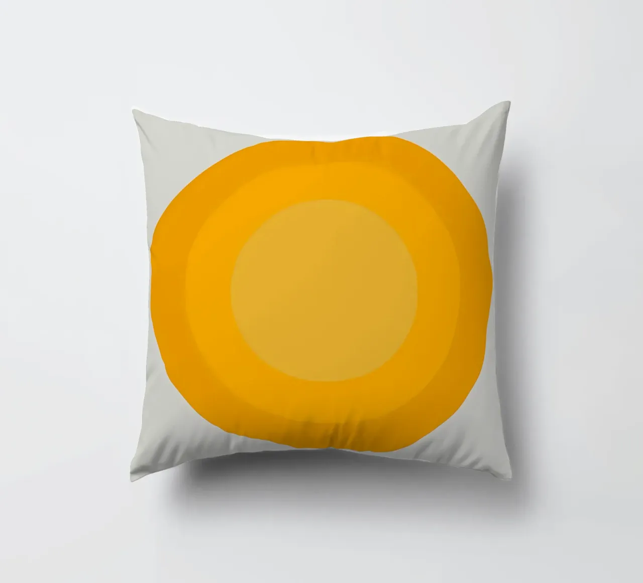 cerchio colore giallo riferimento storico 1923 forma geometrica cuscino da Amber Hughes