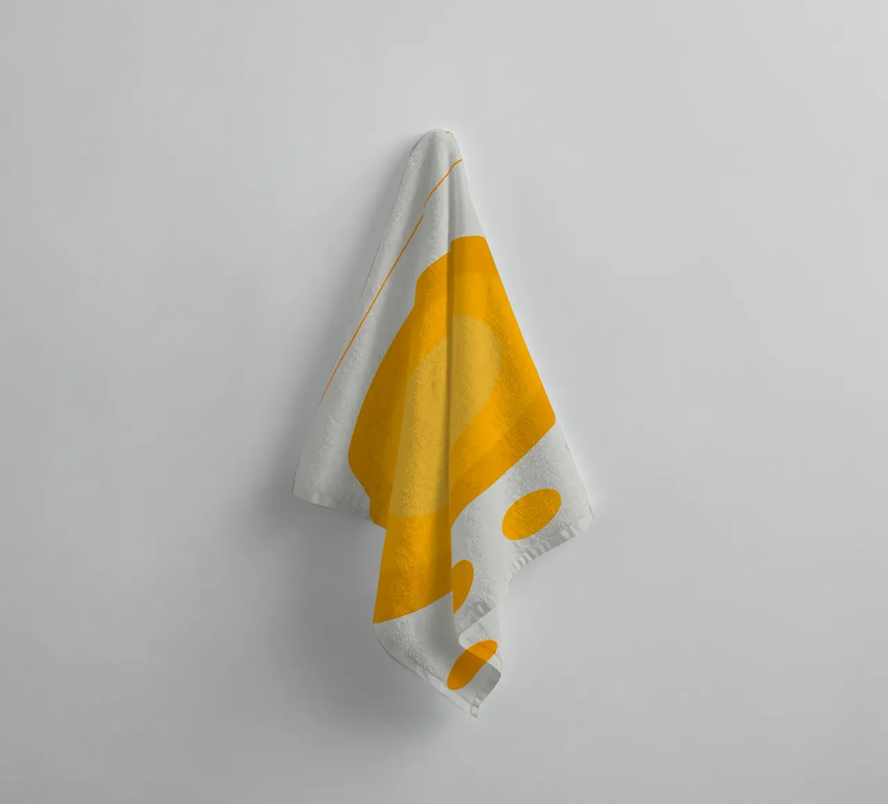 circle color yellow historical reference 1923 geometric form towel by Amber Hughes