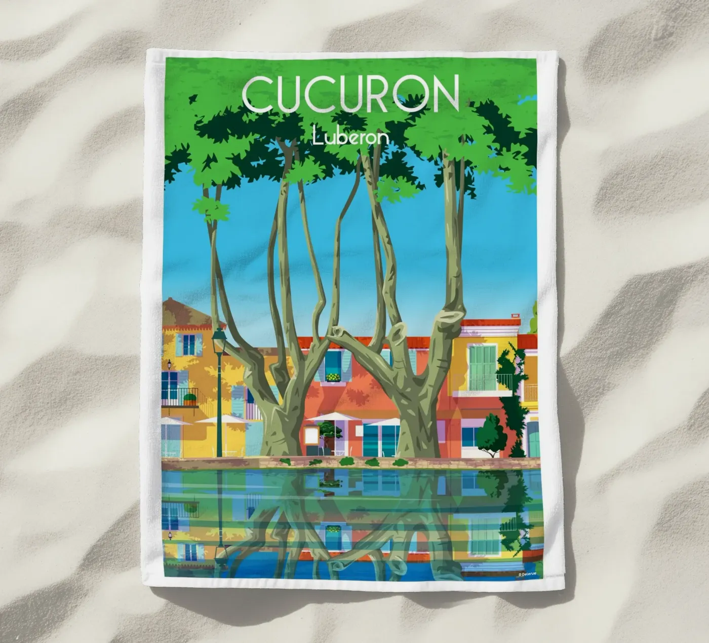 Cucuron serviette de plage de Raphaël Delerue