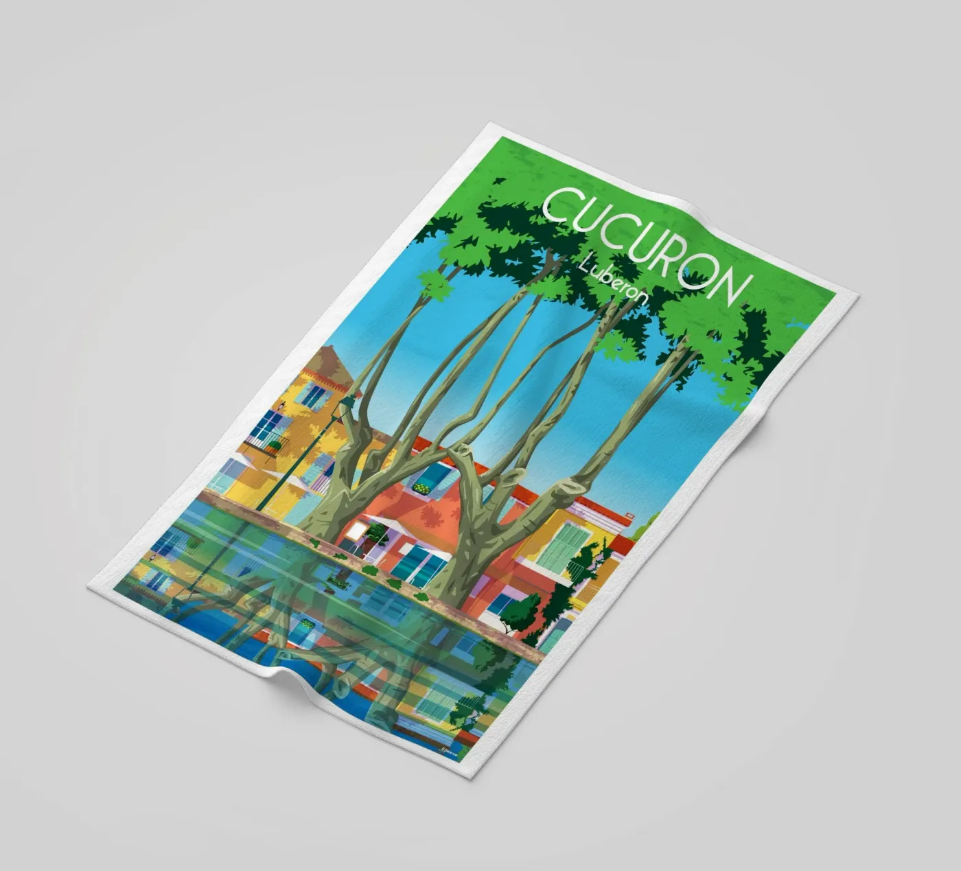 Cucuron serviette de plage de Raphaël Delerue