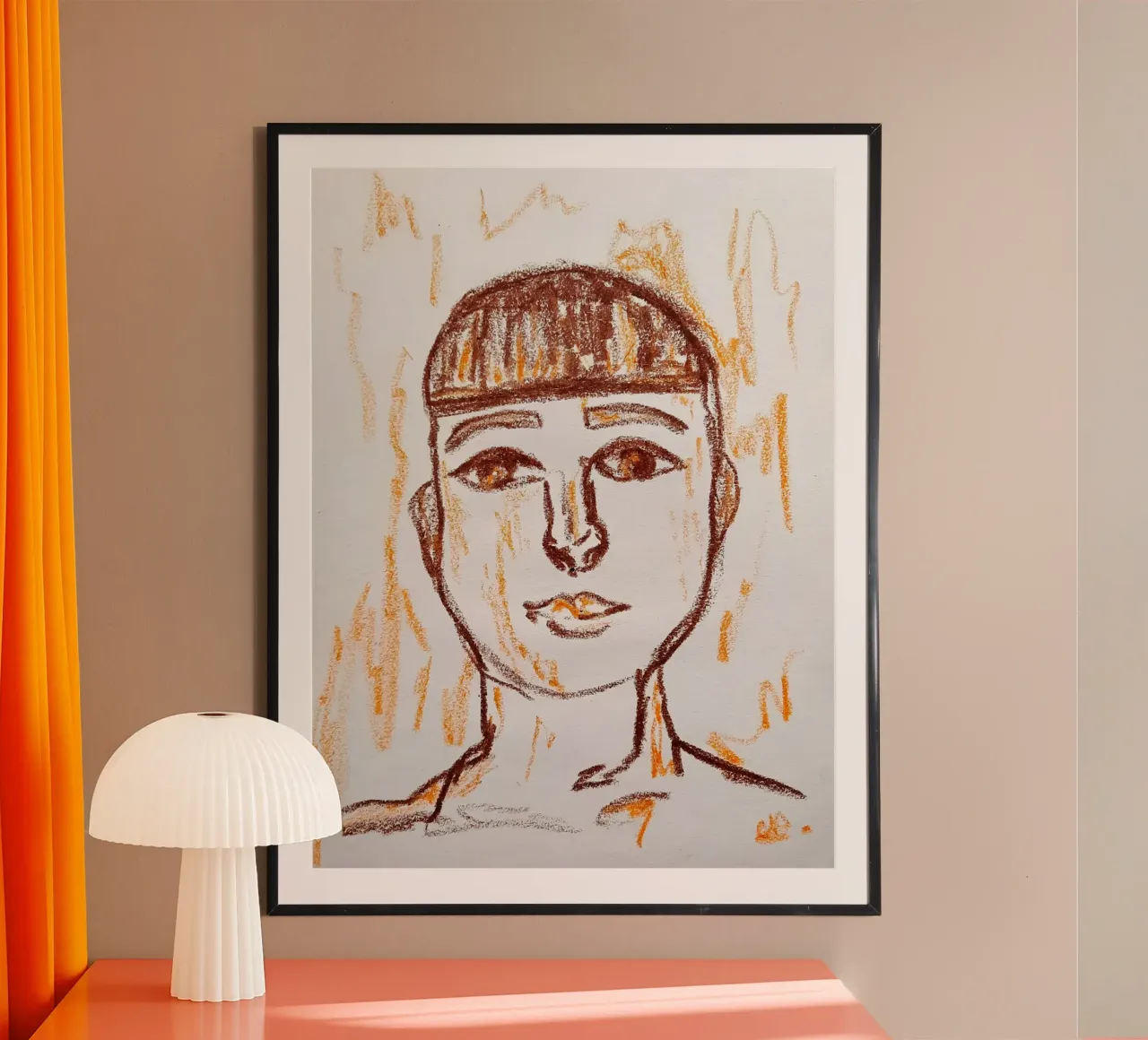 Taglio della ciotola poster con telaio in legno da Cohe studio