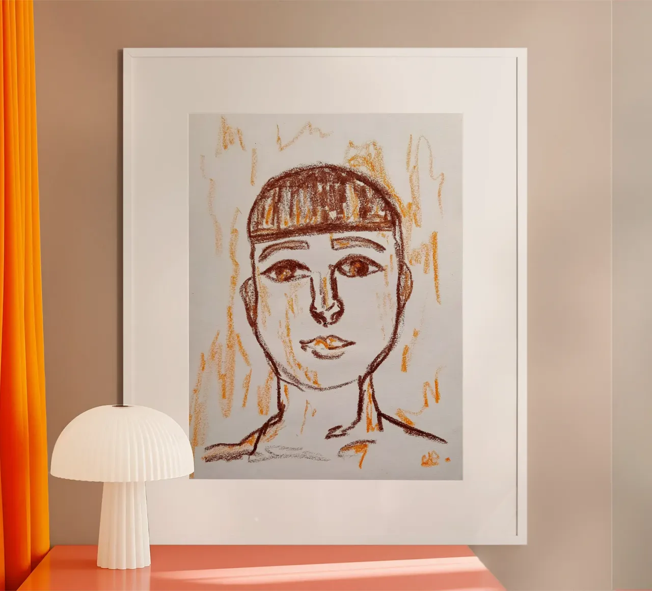 Taglio della ciotola poster con telaio in legno da Cohe studio