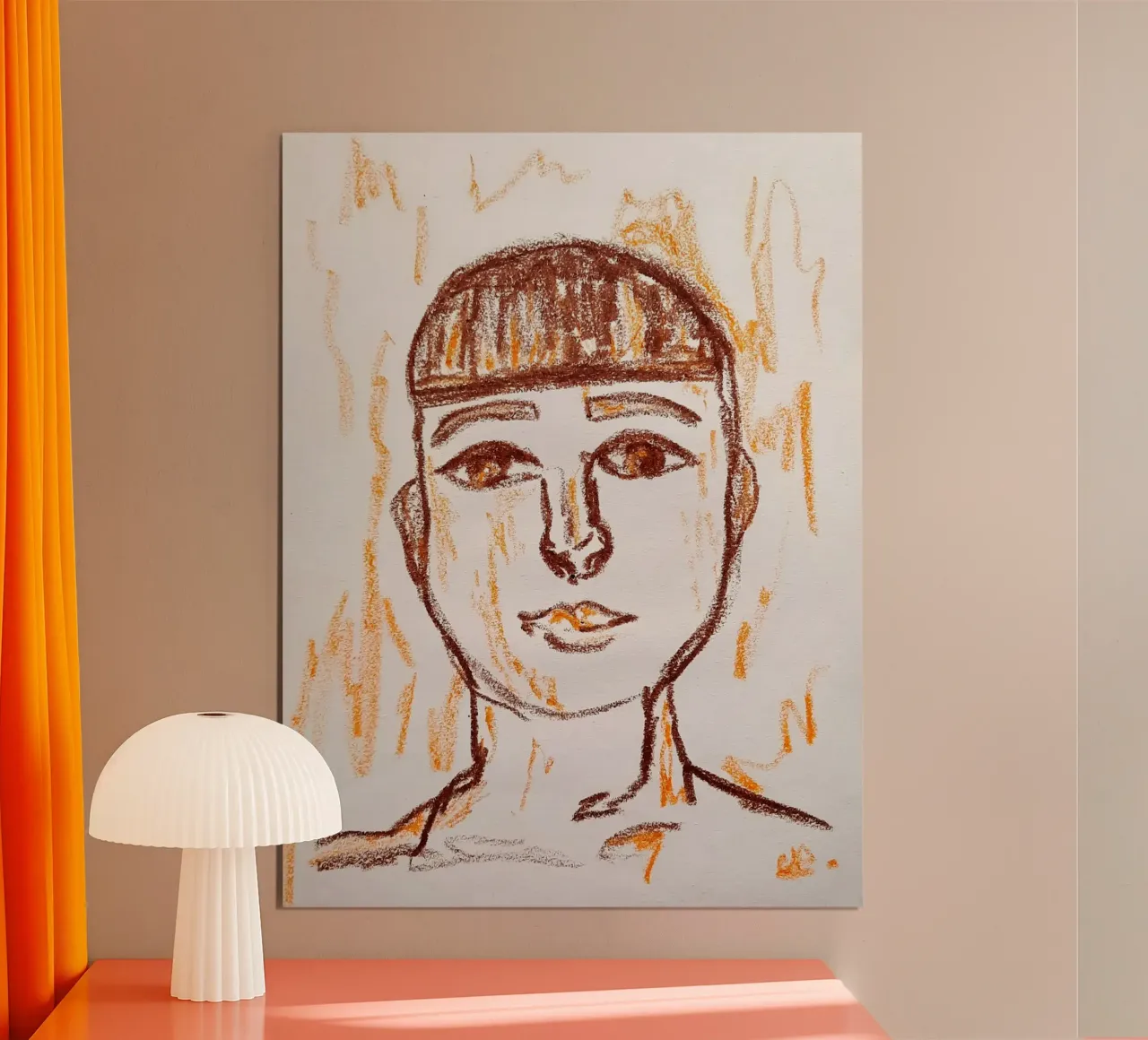 Taglio della ciotola poster con telaio in legno da Cohe studio