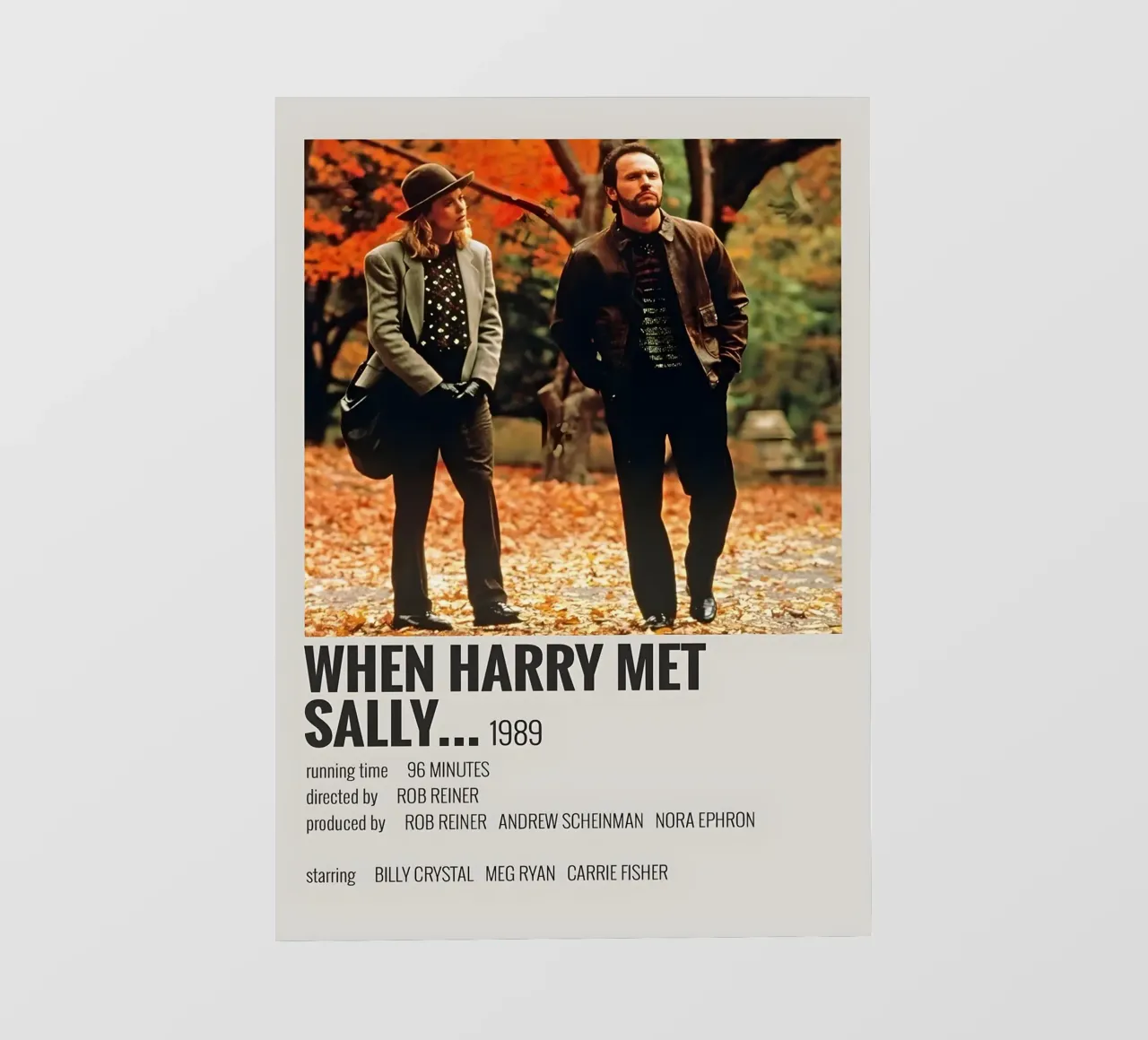 WHEN HARRY MET SALLY 1989 telo in pvc da MVFminimalist