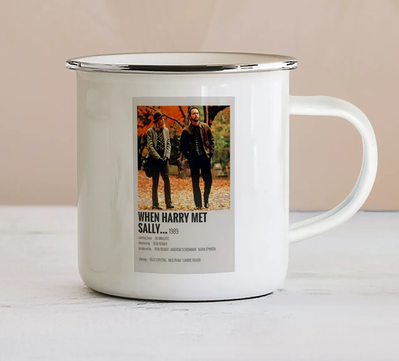WHEN HARRY MET SALLY 1989 tazza in smalto da MVFminimalist