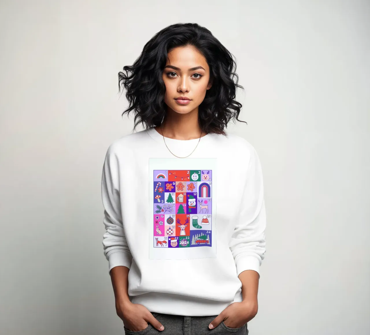 Advent Calendar 2024 Sweatshirt von cafelab