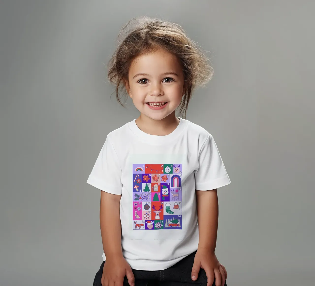 Advent Calendar 2024 t-shirt bambini da cafelab