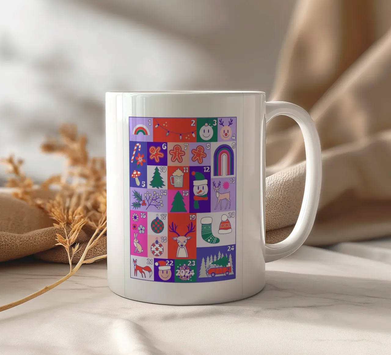 Advent Calendar 2024 taza de cerámica de cafelab