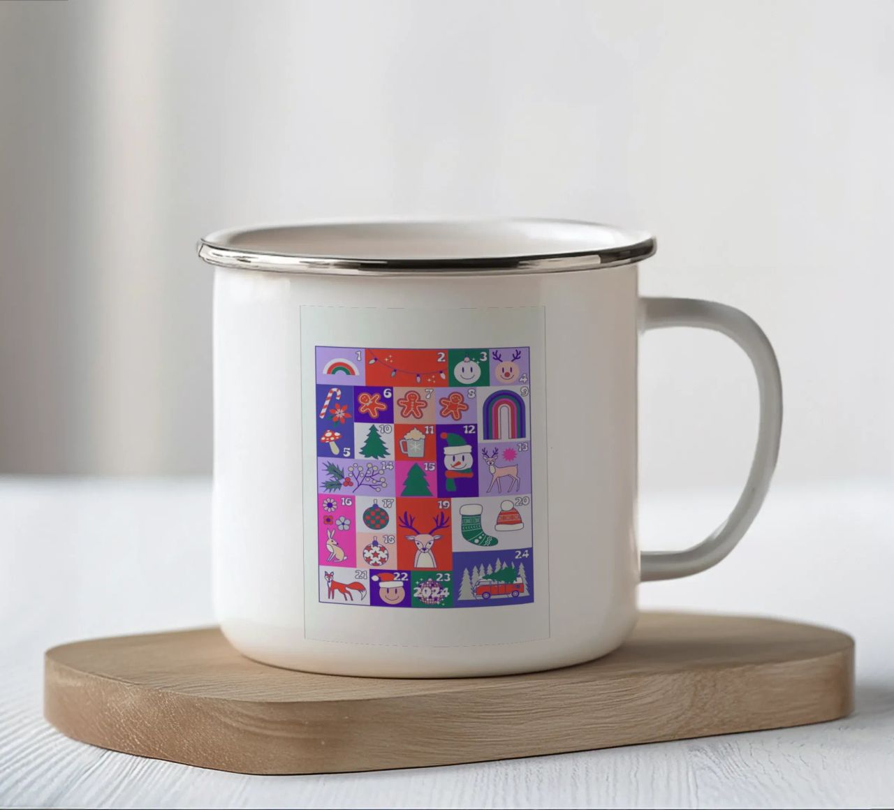 Advent Calendar 2024 tazza in smalto da cafelab
