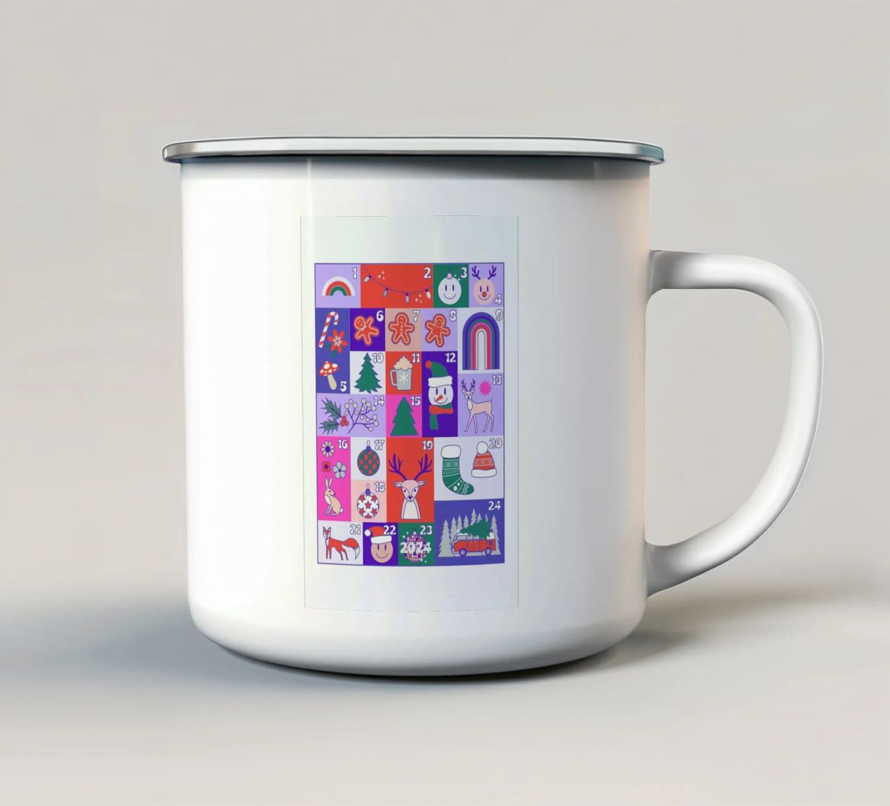 Advent Calendar 2024 tazza in smalto da cafelab