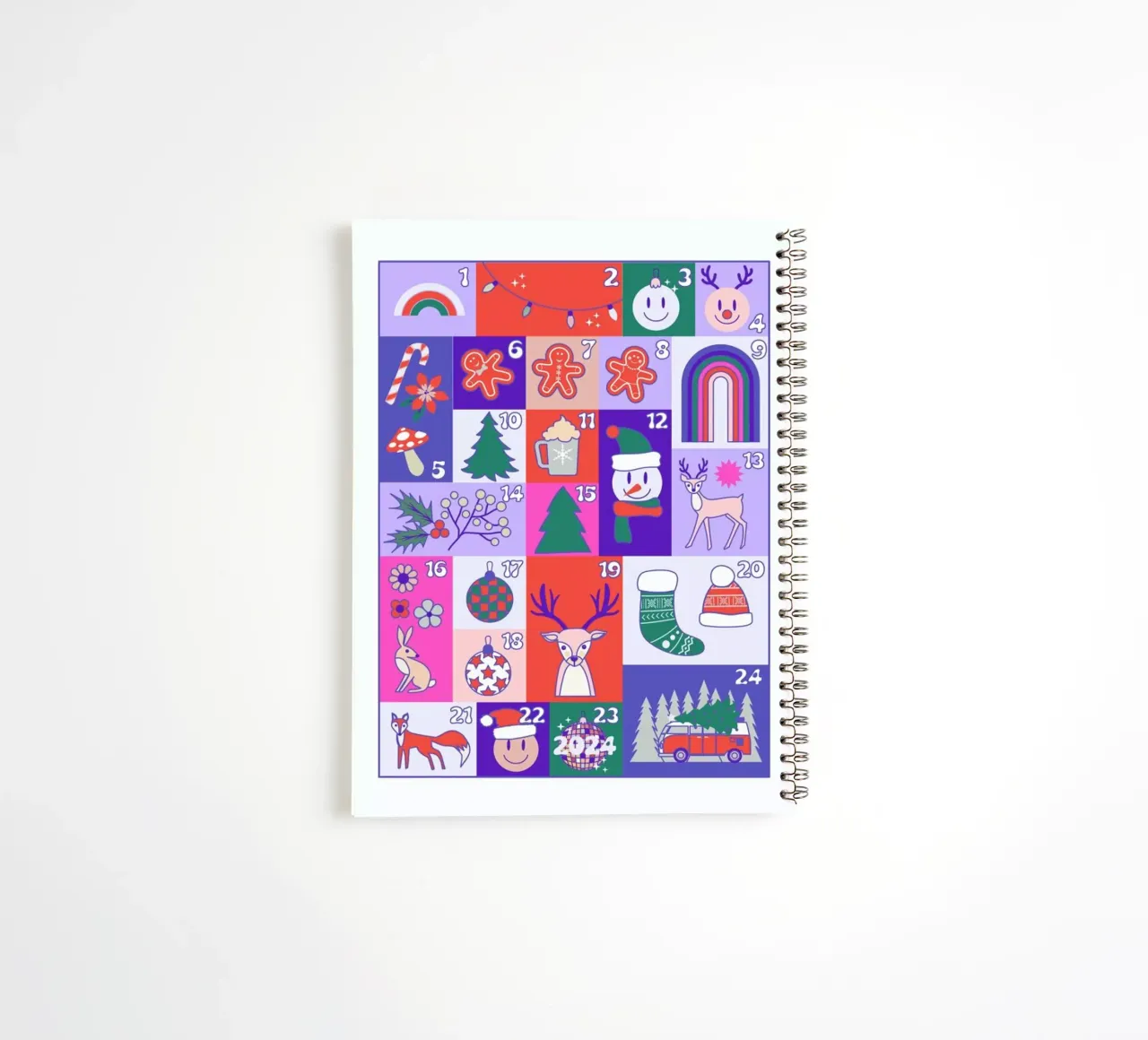Advent Calendar 2024 spiral notebook by cafelab