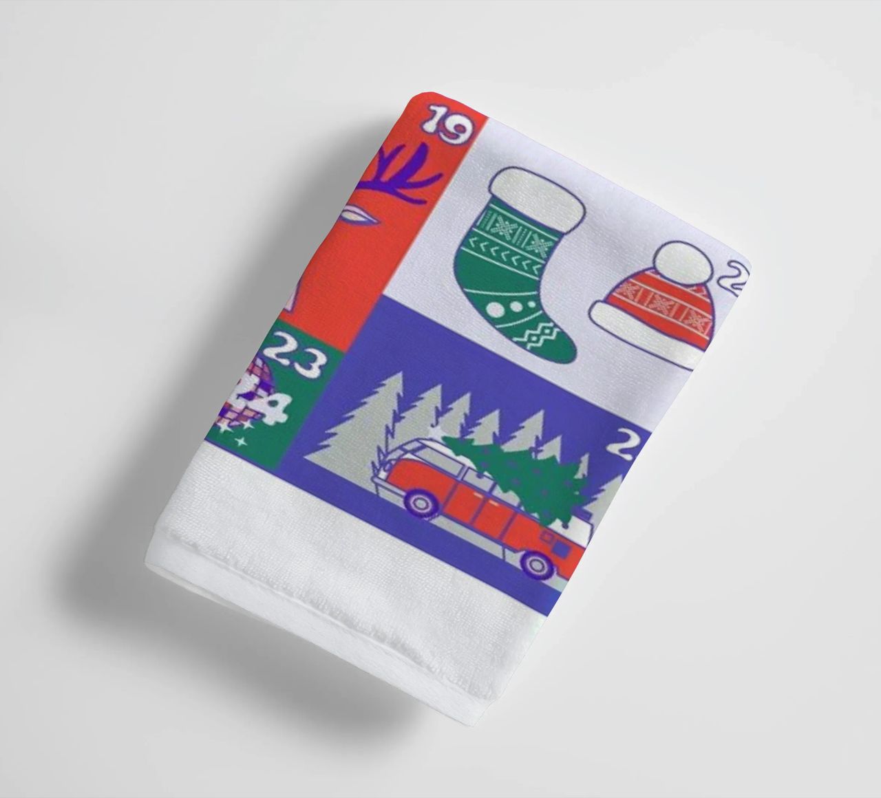 Advent Calendar 2024 asciugamano da bagno da cafelab