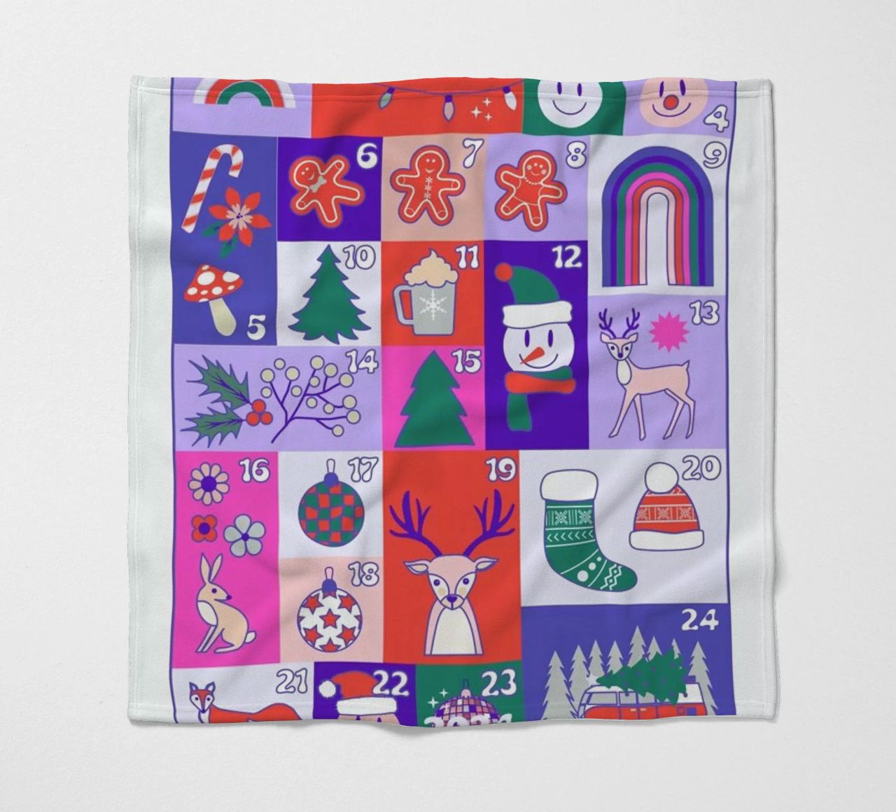 Advent Calendar 2024 coperta in pile da cafelab
