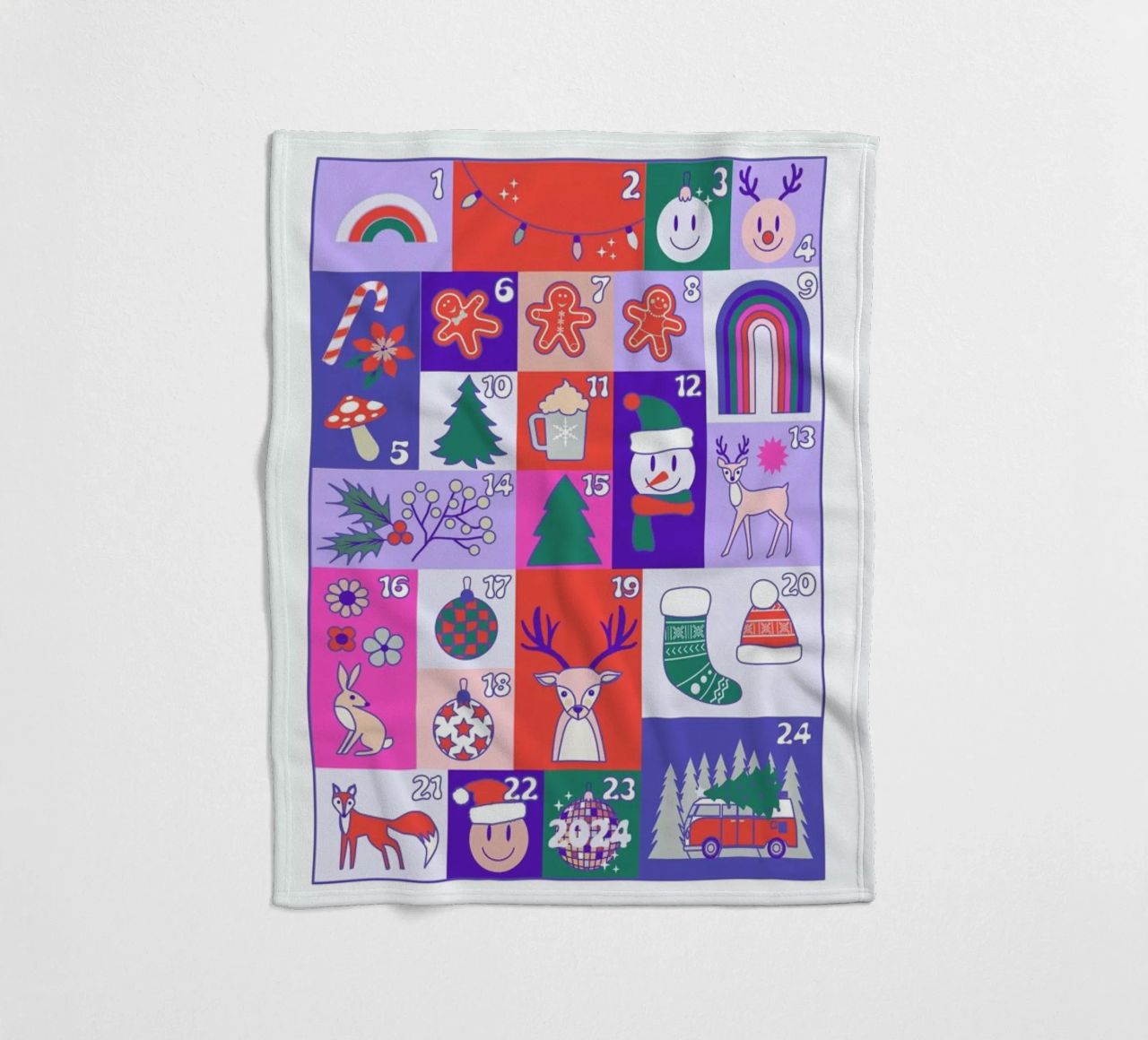 Advent Calendar 2024 coperta in pile da cafelab