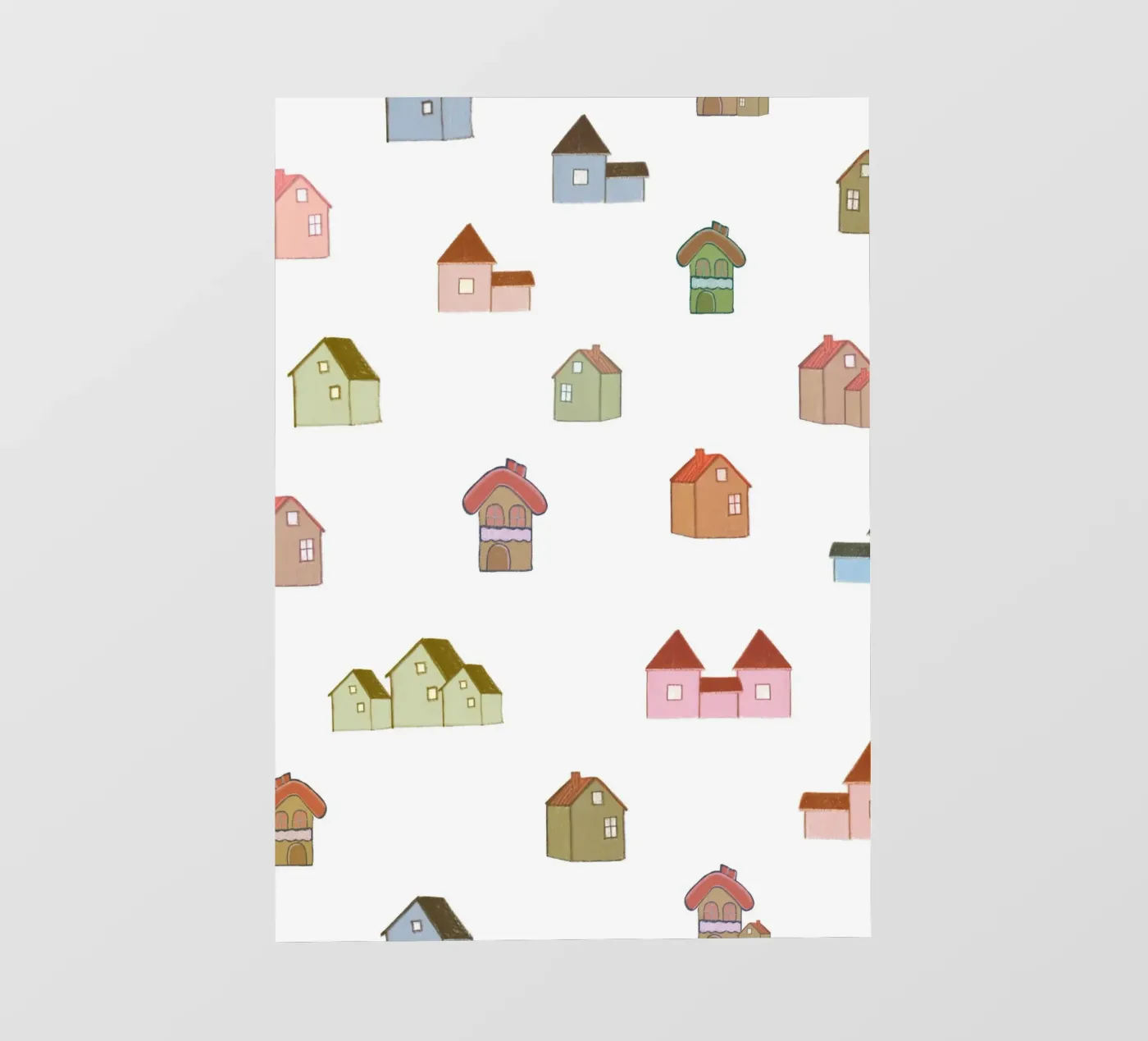 Muster für mehrere Häuser Fototapete von gulsengunel