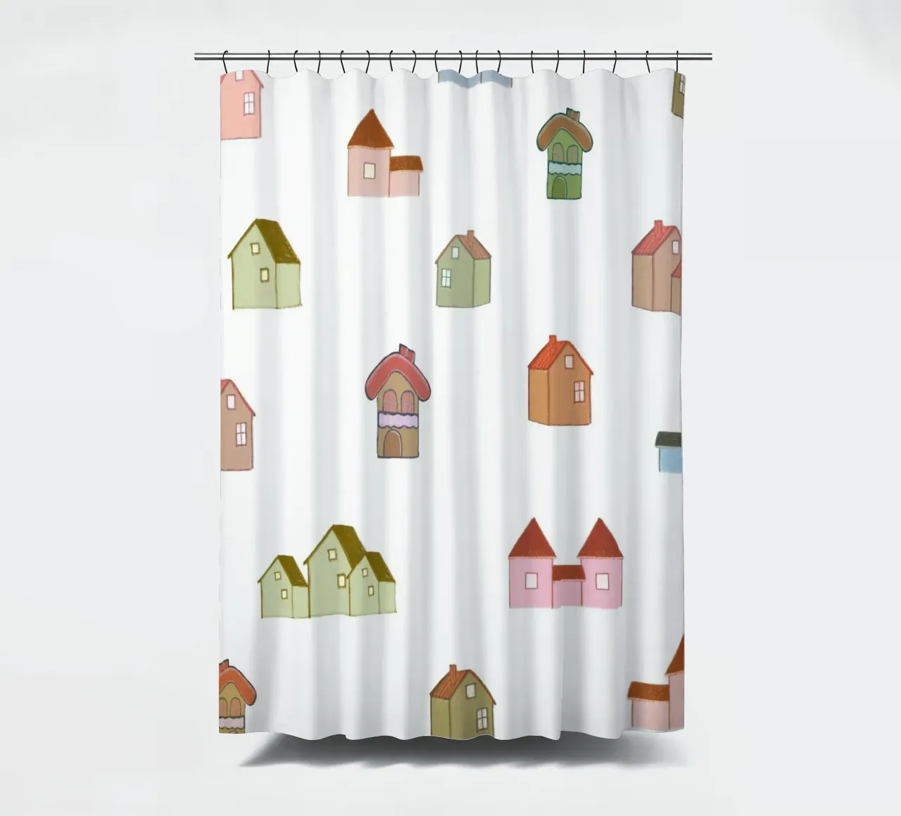 modello di case multiple tenda da doccia da gulsengunel