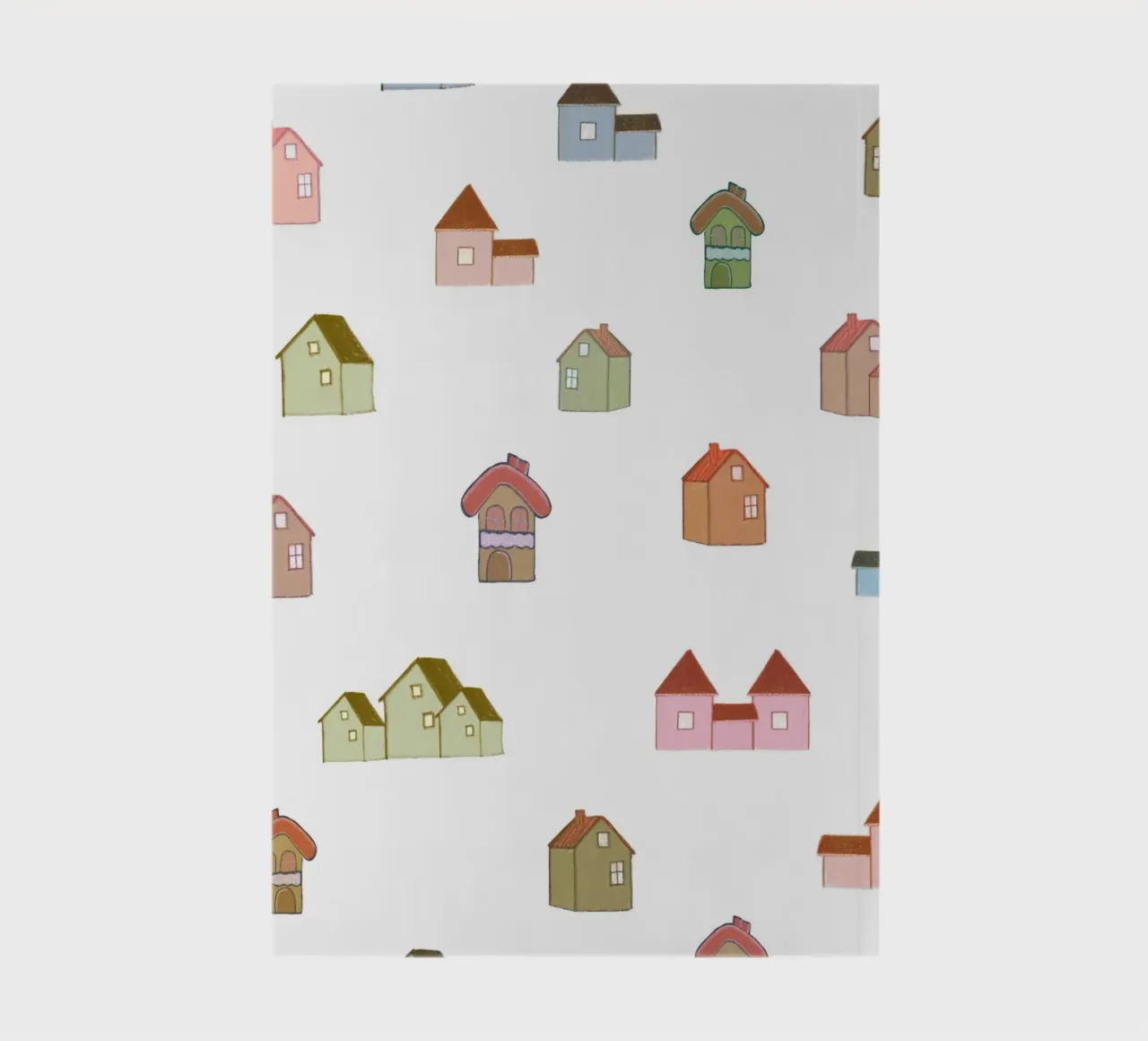 multiple houses pattern notebook by gulsengunel