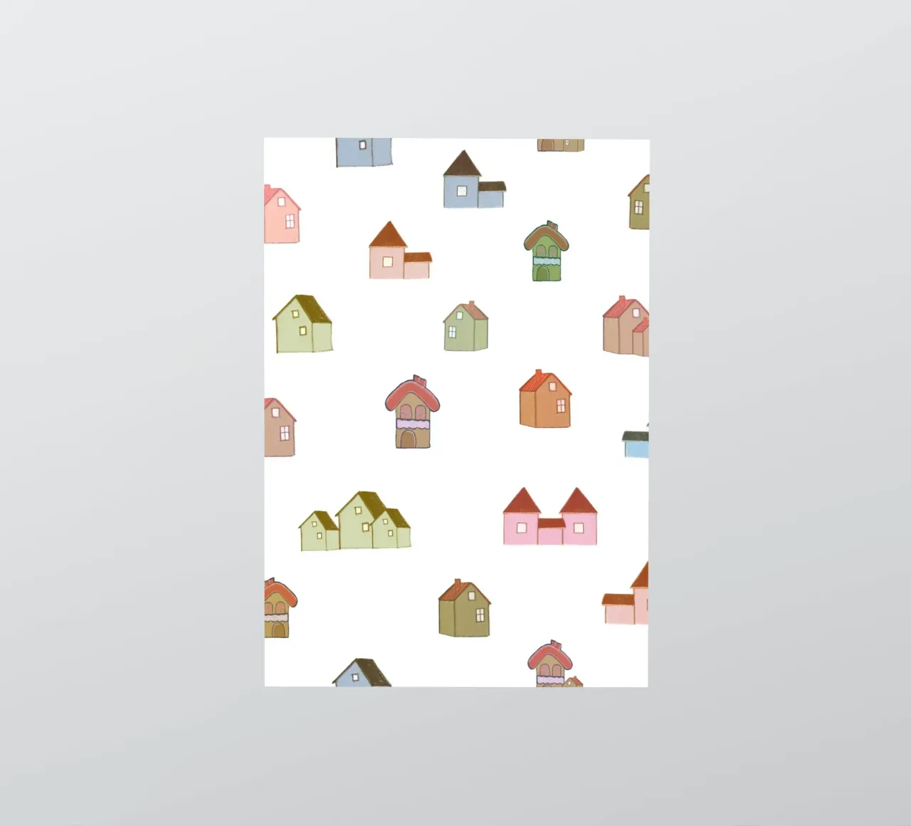 modello di case multiple adesivo da gulsengunel